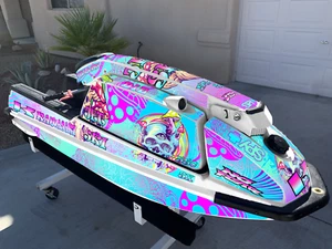 kawasaki jet ski 440 550 sx purple kit graphics decals stickers wrap 550sx - Bild 1 von 3