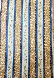 VTG Victorian Bluebird Ann Greiner Print Concepts Fabric Calico 42" X 3Y - Picture 1 of 6