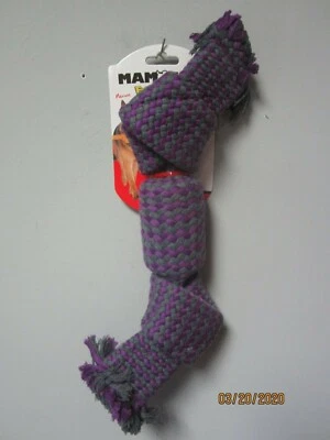 Mamut hilo dental masticable envolturas de caramelo púrpura chirriante juguete para perro Foto 1 de 2