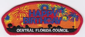 CSP - CENTRAL FLORIDA COUNCIL - S-120 - BSA 100TH ANNIV. - 5000 MADE - SS BACK - Picture 1 of 1