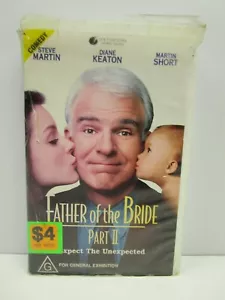 Father of the Bride Part 2, II, Steve Martin, VHS Tape, Video, Movie, G, 1991 - Picture 1 of 4