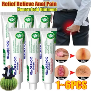 1-6xHemorrhoids Ointment Herbal Cream Pain Relief for Haemorrhoids Piles Itching - Picture 1 of 26