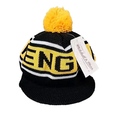 Boné pom masculino malha sem abotoaduras Mitchell & Ness Pittsburgh Penguins KH44Z - Imagem 1 de 4