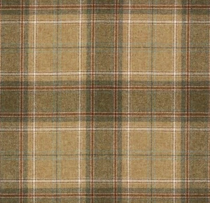 Rogers & Goffigon 100% Wool Plaid Uphol Fabric- Benderlock / Brucefield 2.90 yds - Picture 1 of 2