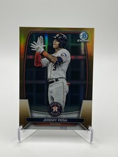 2023 Bowman Chrome Jeremy Peña Gold # 39/50 - 61 - Astros