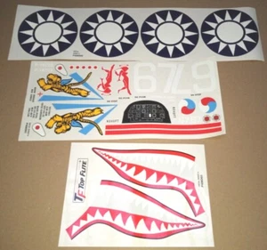 Top Flite P-40E Warhawk Gold Edition 60 Size RC Model Airplane OEM Decals New! - Picture 1 of 8