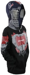 NFL Youth Houston Texans Full Zip Masked Sweatshirt Hoodie, FLAWED - Picture 1 of 3
