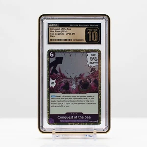 One Piece 2024 Conquista del Mare #077 Foil OP08 Due Leggende CGC 10 INCONTAMINATO - Foto 1 di 4