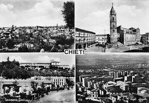 9767) CHIETI, 4 VEDUTINE. CATTEDRALE UNIVERSITA' TEOLOGICA RIONE ANGELI PANORAMA - Picture 1 of 2