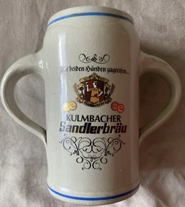 KULMBACHER Sandlerbrau - Bierstein mit 2 Griffen 8 Zoll hoch - Bild 1 von 5