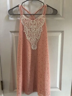 Новый с Ярлыками!  Девочек размер 14 Speechless персиковый весеннее платье розничной $58 - Изображение 1 из 4