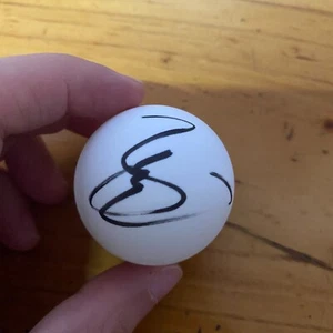 Pelota de Ping-Pong MA LONG Autografiada Jugador Chino Raro 马龙 2023A - Imagen 1 de 2