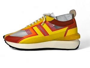 Lanvin Orange/Yellow Rubber Runner Sneakers size US 14, EU 47 - Picture 1 of 5