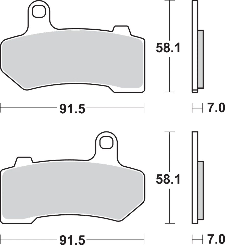 Pastillas de freno sinterizadas SBS Street Excel 830H.HS Foto 1 de 1