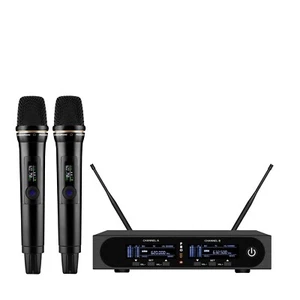 Sistema de micrófono vocal inalámbrico doble True Diversity UHF para Shure inalámbrico Mike - Imagen 1 de 1