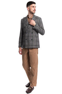 RRP €350 OCTO Flannel Blazer Jacket Size 46 / S Wool & Hemp Blend Made in Italy