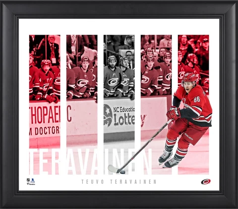 Teuvo Teravainen Carolina Hurricanes Framed 15x17 Player Panel Collage Cover