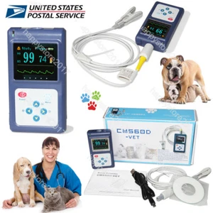 Tierarzt Veterinär Pulsoximeter CMS60D-VET + Zunge SpO2 Sonde + PC SW US FDA - Bild 1 von 12