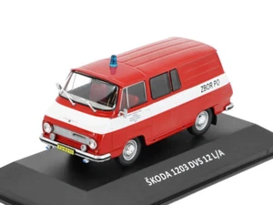 Škoda 1203 DVS 12 L/A Fire brigade Ixo/De Agostini 1:43 new! - Zdjęcie 1 z 2