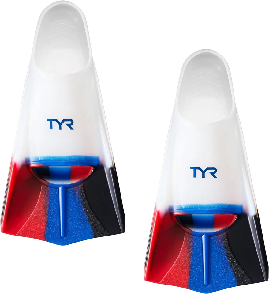 TYR Stryker Silicone Fin Swimming Equipment Clear Large