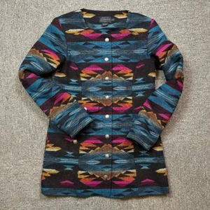 Pendleton Azteken Southwestern bedruckter Cowgirl Western Wollmantel Größe XX-Small - Bild 1 von 7