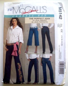 TOP Jeans Hose Muster 5142 Gr. 14 16 18 20 UNGESCHNITTEN - Bild 1 von 2