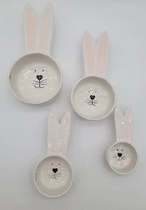 Bunny Rabbit Measuring Cup Set of 4 Whimsical Cupboard By 10 Strawberry Street - Picture 1 of 8