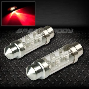 PAR 39MM ROJO ALTA POTENCIA INTERIOR DOMO 12V BOMBILLA LÁMPARA con 6 X 3MM REDONDO LED - Imagen 1 de 1