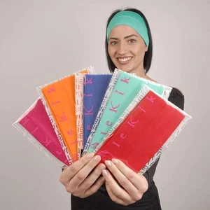 5 pezzi fascia elastica larga da donna fasce per capelli turbante sport yoga - Imagen 1 de 7