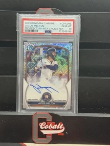 JACOB MELTON 2023 Bowman Chrome CPA-JML PROSPECT 1st HTA MOJO /150 AUTO PSA 10 - Picture 1 of 1