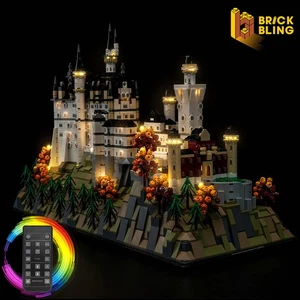 BrickBling Set di Luci LED per LEGO Castello di Neuschwanstein 21063 NUOVO (Remoto) - Foto 1 di 19