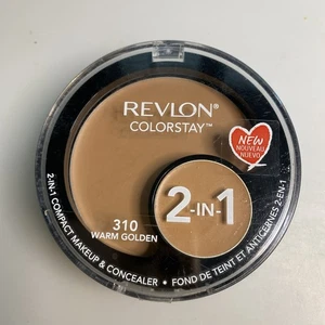 Maquillaje y corrector compacto Revlon Colorstay 2 en 1 #310 DORADO CÁLIDO. SELLADO - Imagen 1 de 2