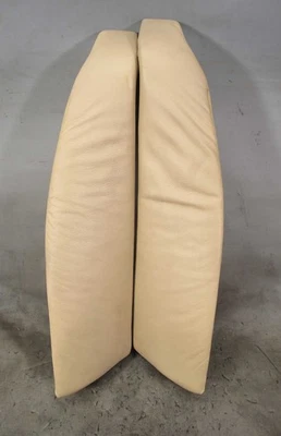 BMW E38 1995-2001 Serie 7 Asiento Trasero Respaldo Refuerzos 4 Eléctricos Cuero Beige Foto 1 de 4