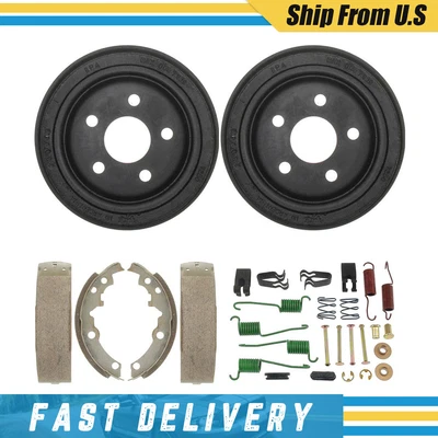 Tambores de freno zapatas de freno herrajes para 1990 1992 1993 1998 Pontiac Grand Am Foto 1 de 4