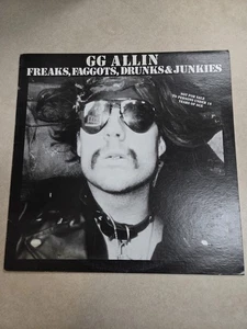 G G Allin - Freaks, Faggots, Drunks & Junkies (Awareness Records,1991) Vinyl LP  - Bild 1 von 5