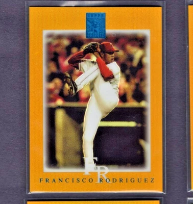 2003 TOPPS TRIBUTE CONTEMPORARY GOLD REFRACTOR #33 FRANCISCO RODRIGUEZ MINT #/25 - Image 1 of 2