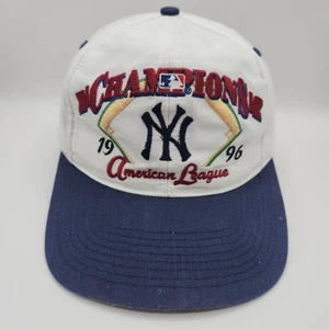 Vintage New York Yankees Hat Cap Snap Back MLB Baseball Logo 7 American League - Picture 1 of 7