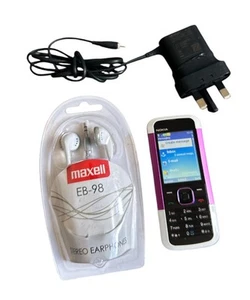 Nokia 5000 White Purple (O2 Network) Mobile Phone Nokia 5000d-2 [Grade B] - Afbeelding 1 van 4