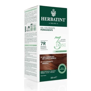 Herbatint Gel Colorante Permanente 3Dosi 300ml 7R Biondo Ramato Senza Ammoniaca - Foto 1 di 3