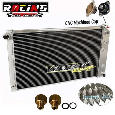 Radiador de aluminio para Buick Skylark Riviera Lesabre Chevrolet C10 G10 1968-1986 Foto 1 de 4