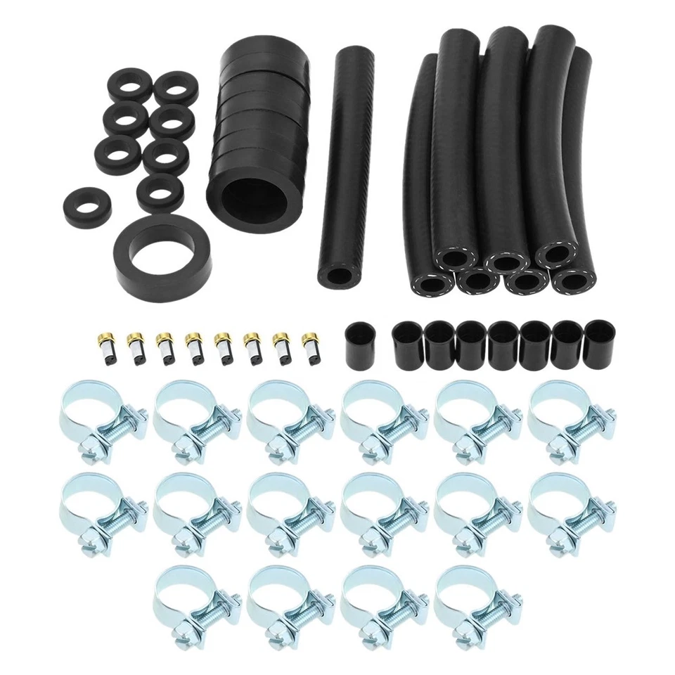 Fuel Injector Repair Kit Seals Pintle Caps Filters for Mercedes Benz Volvo BMW - Image 1 of 4