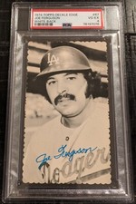 1974 Topps Deckle Edge Joe Ferguson WHITE BACK PSA 4 VG-EX #67 Dodgers
