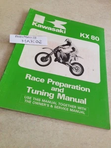 Kawasaki KX80 KX 80 80KX guide preparation réglage compétition éd. 1985 - Imagen 1 de 11