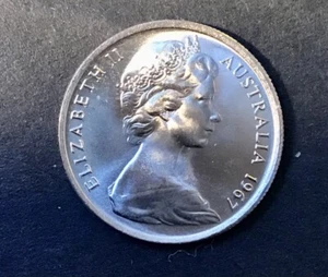 1967 5 Cent Australian Decimal Coin x1 Uncirculated . From Mint Roll. Suit PCGS? - Picture 1 of 6