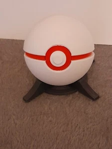 Pokemon Premier Ball 3D Printed Cosplay Ball with Stand See Pictures - Picture 1 of 1