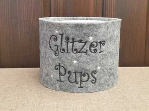 #910 Banderole »Glitzer Pups« Toilettenpapier Klopapier Klorollen Filz - Picture 1 of 6