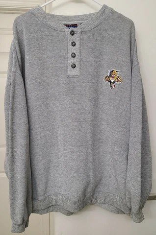 NHL Vtg.  Florida Panthers 90's Logo Pull Over Sweatshirt ~ Mens XL Cover