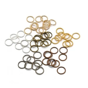 200pcs Multicolor Plated 3-9mm Jump Rings for Necklace Earrings Jewelry Making - Picture 1 of 19