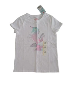 NEW Cat And Jack Girls Tee Unicorn Graphic T-shirt 6 - 6x Small Shirt NWT - Picture 1 of 7
