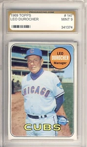 1969 TOPPS # 147 LEO DUROCHER,CUBS,HOF-PGS 9+++++++VIVID MINT BEAUTY ! - Picture 1 of 1